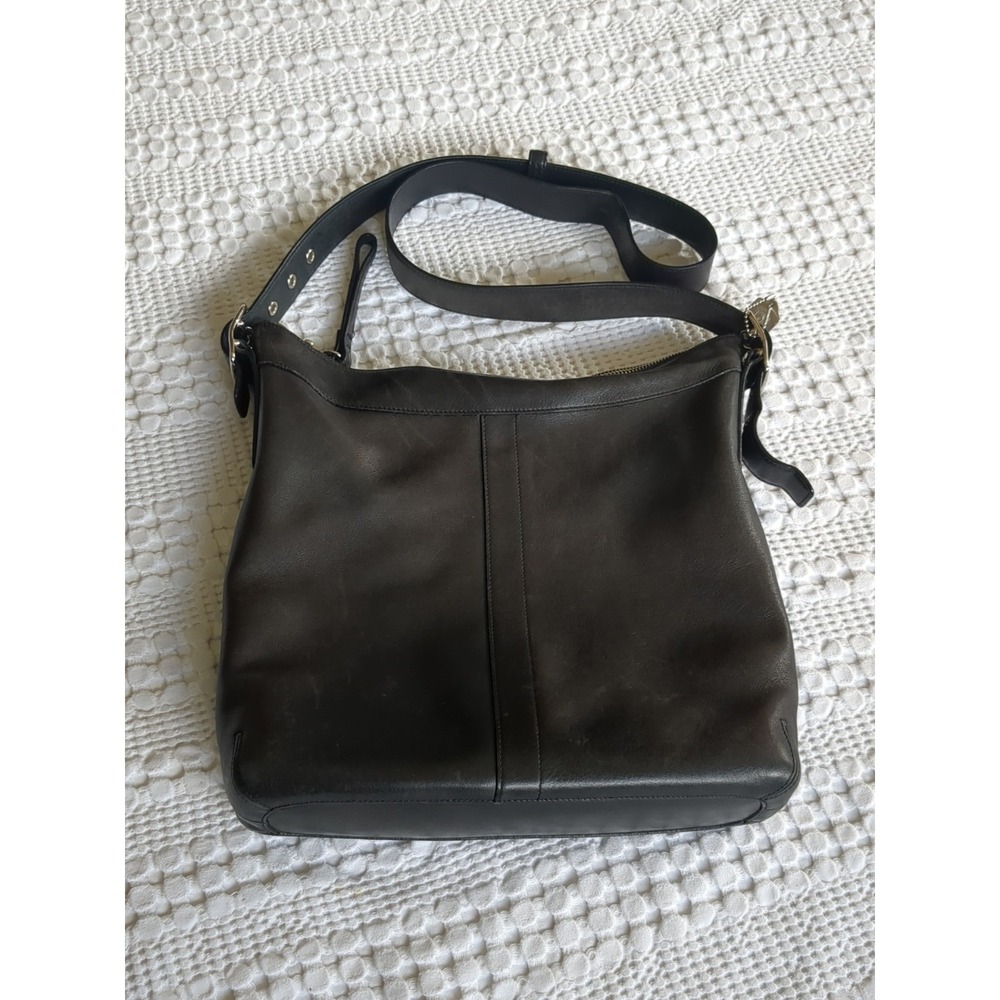 Vtg COACH Legacy 9188 Slim Leather Shoulder Crossbody Bag Chocolate Brown - Picture 1 of 11